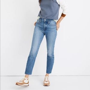 MADEWELL Women’s 26 The Perfect Vintage Jean in Enmore Wash: Raw-Hem